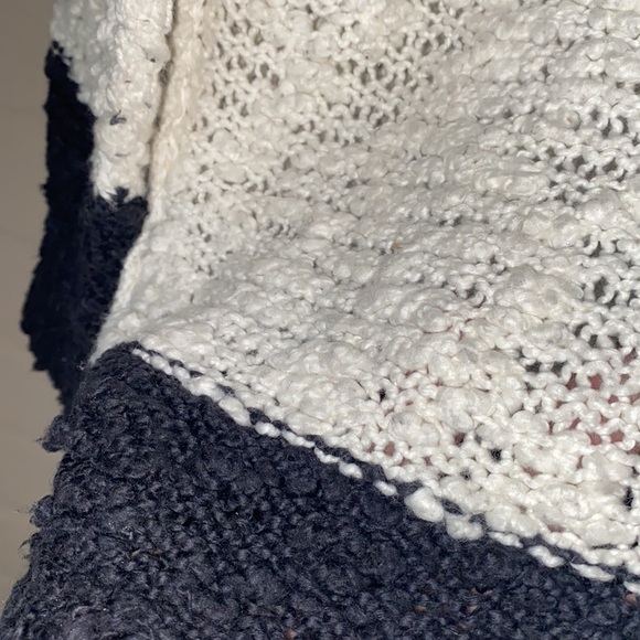 Free People sweater rugby songbird boucle‎ popcorn loose knit Stripe Pullover - Picture 6 of 6